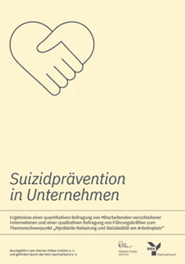 Cover: Suizidprävention in Unternehmen