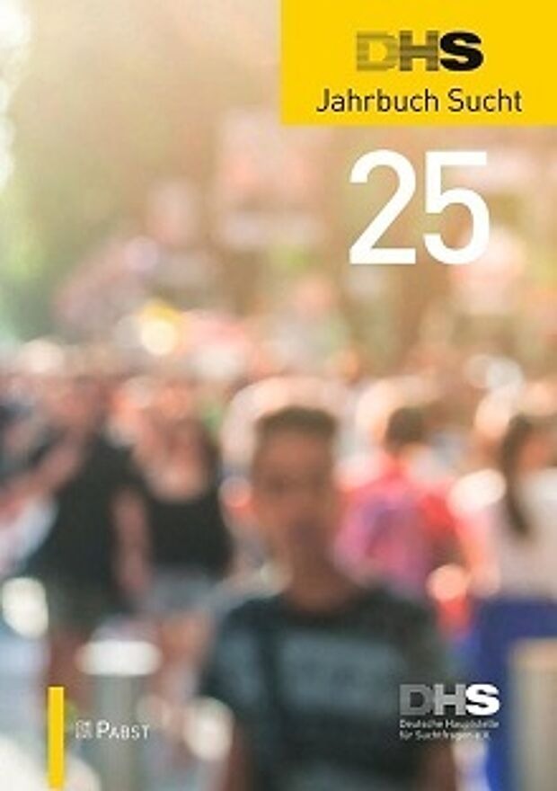Cover: DHS Jahrbuch Sucht 2025