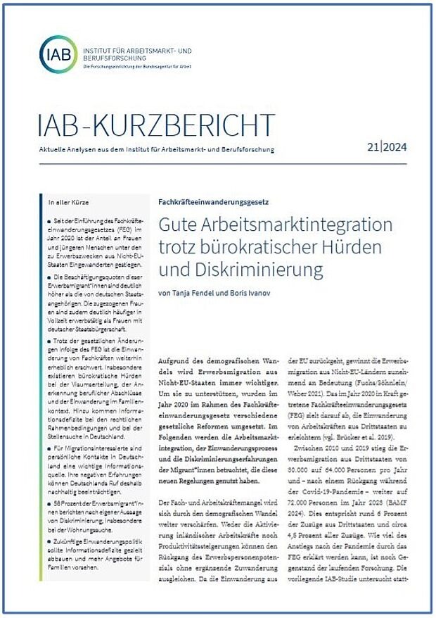 Ansicht der ersten Seite des Artikels