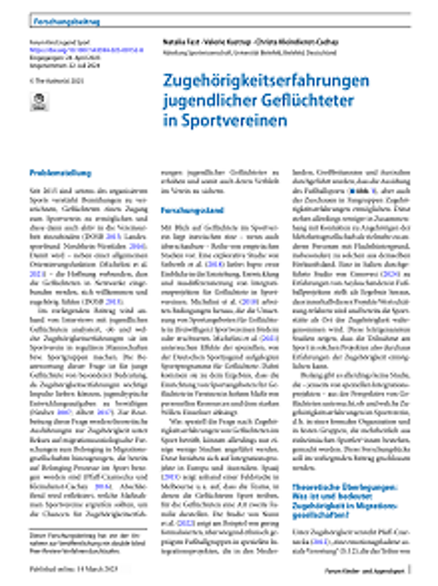 Erste Seite des Beitrags