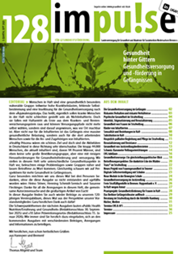 Cover: Gesundheit hinter Gittern