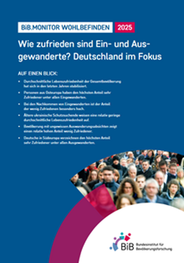 Cover: Wie zufrieden sind Ein- und Ausgewanderte? Deutschland im Fokus