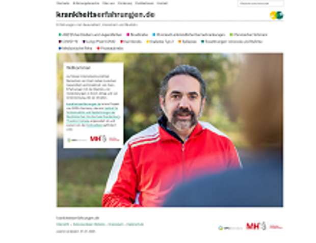 Screenshot der Website