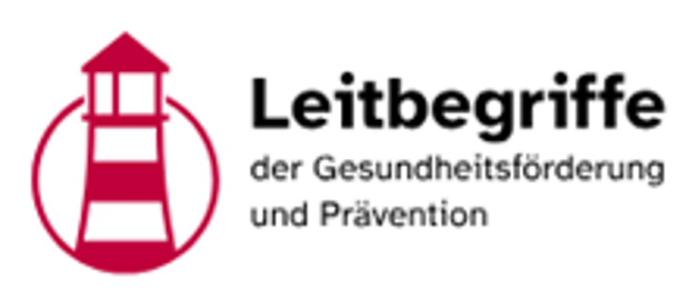 Logo: Leitbegriffe der Gesundheitsförderung und Prävention