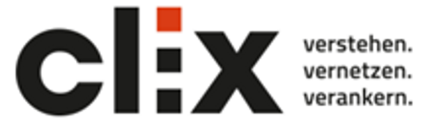 Logo: CLIX: Verstehen. Vernetzen. Verankern.
