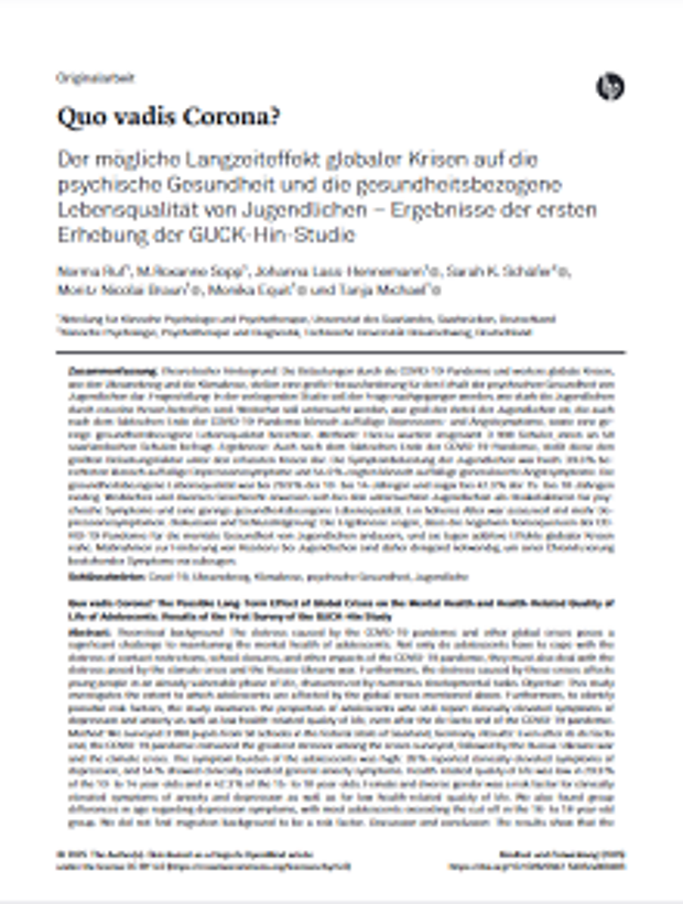 Cover: Quo vadis Corona?
