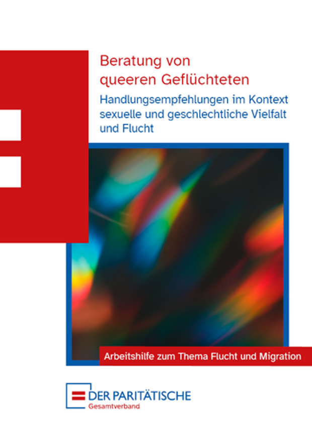Cover der Publikation Beratung queeren Geflüchteten