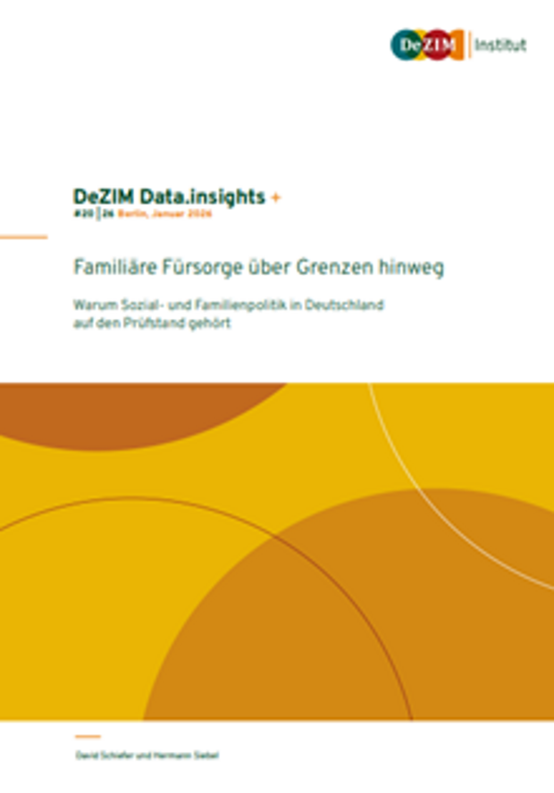 Cover: Familiäre Fürsorge über Grenzen hinweg