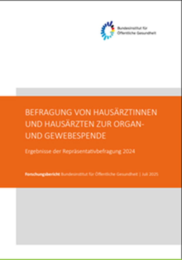 Cover: Repräsentative Befragung der Hausärzteschaft zur Organ- und Gewebespende