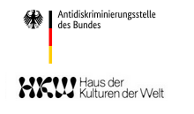 Logos Antidiskriminierungsstelle des Bundes und Haus der Kulturen der Welt
