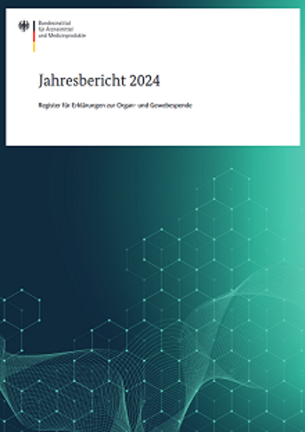 Cover: Jahresbericht Organspende