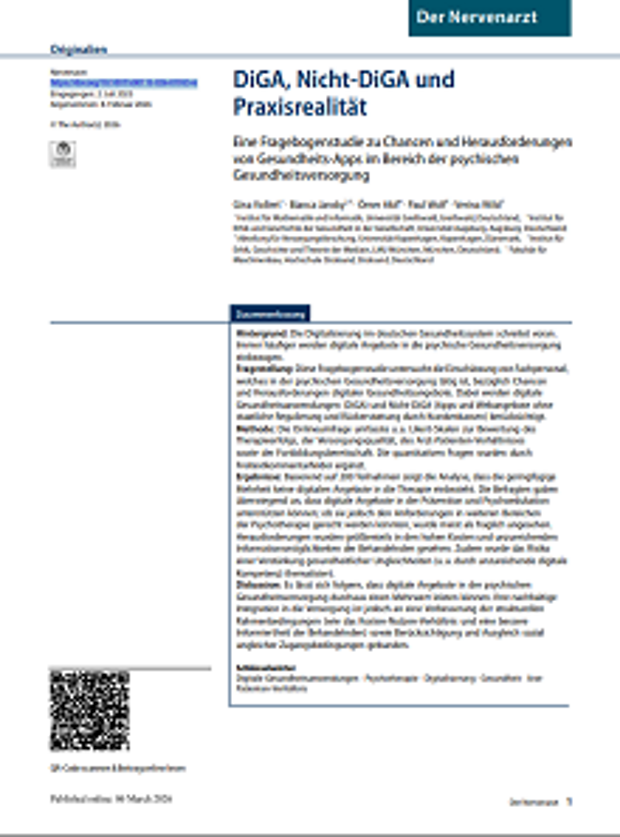 Cover: DiGA, Nicht-DiGA und Praxisrealität