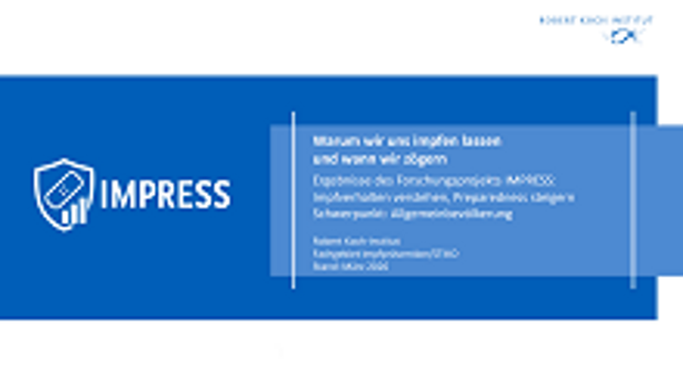 Cover: Impfakzeptanz in Deutschland