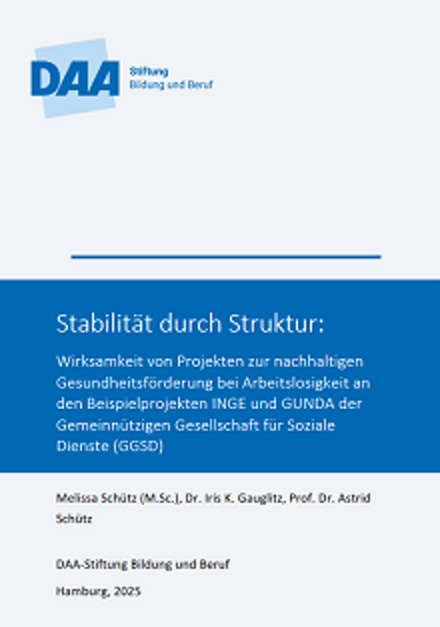 Cover: DAA-Studie Stabilität durch Struktur