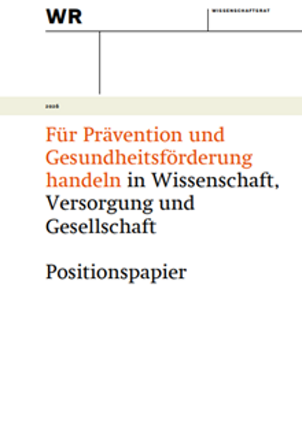 Cover: Für Prävention und Gesundheitsförderung handeln in Wissenschaft, Versorgung und Gesellschaft