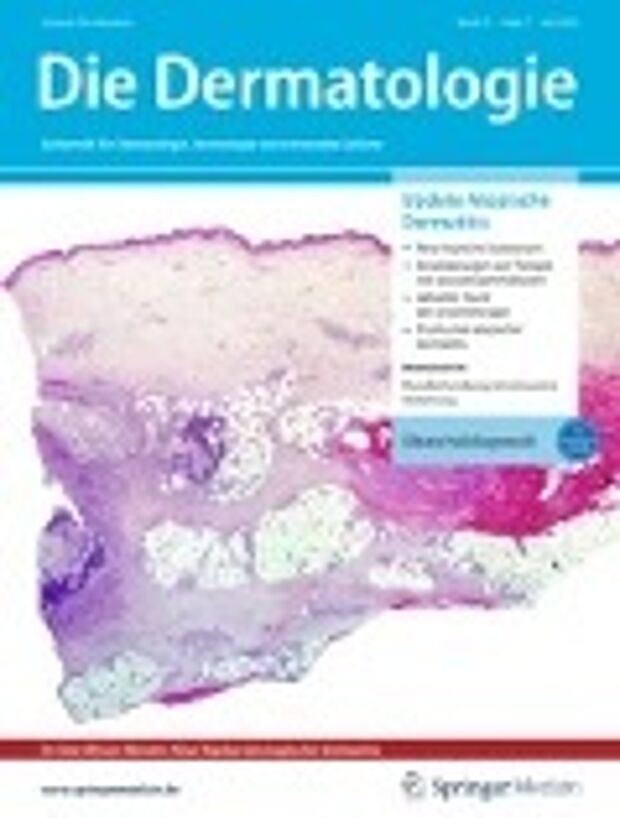 Cover der Zeitschrift Die Dermatologie