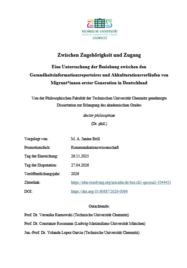 Cover: Zwischen Zugehörigkeit und Zugang