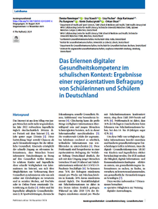 Cover der Studie