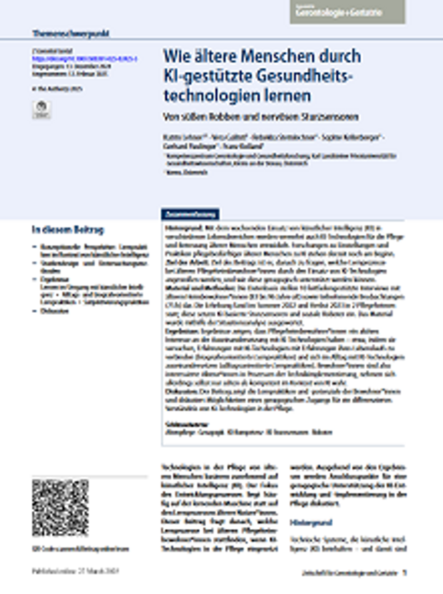 Cover der Publikation