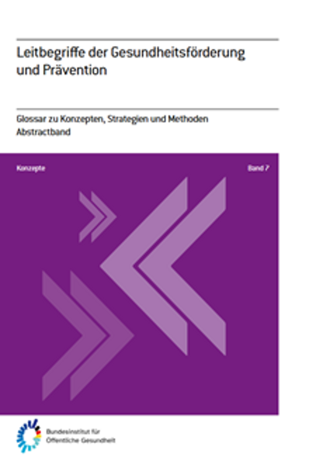 Cover: Leitbegriffe der Gesundheitsförderung und Prävention