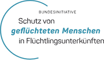 Logo: Bundesinitiative Schutz von geflüchteten Menschen in Flüchtlingsunterkünften